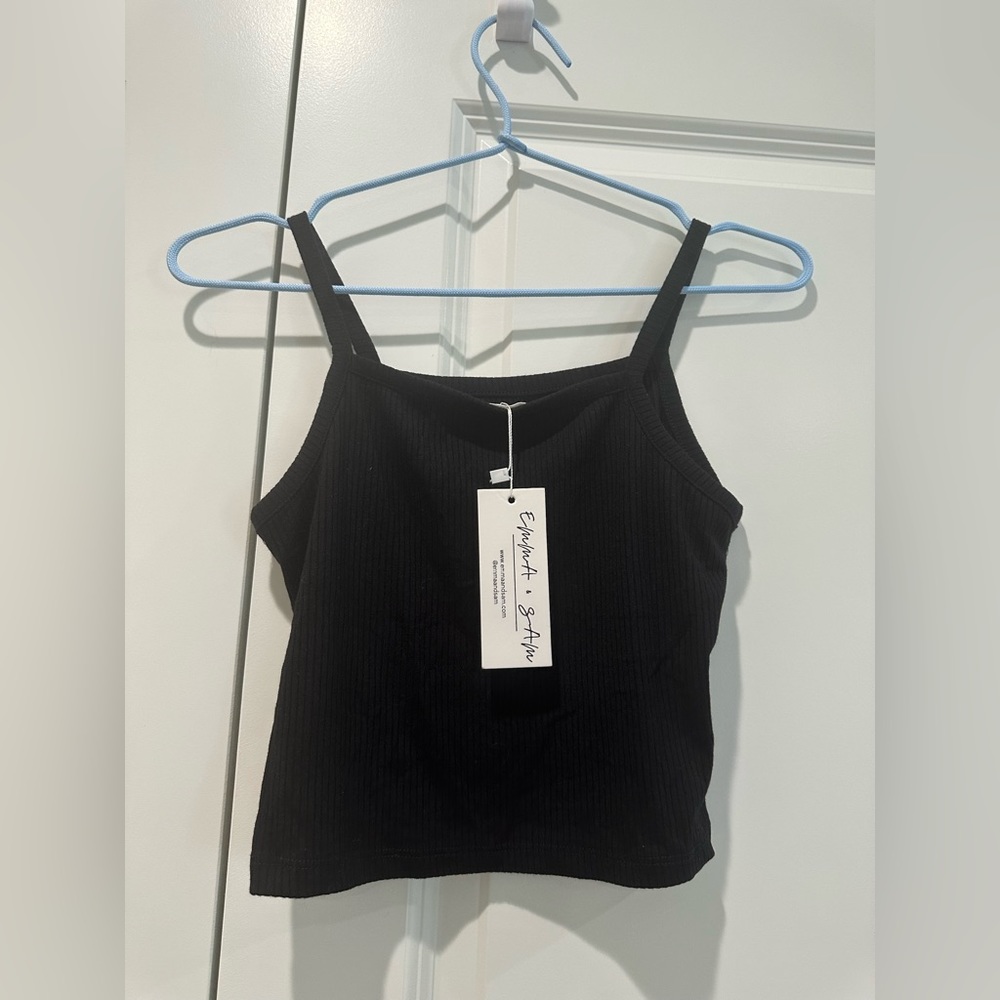 LF Stores Emma & Sam NWT Strappy Tank | Black - Picture 5 of 8